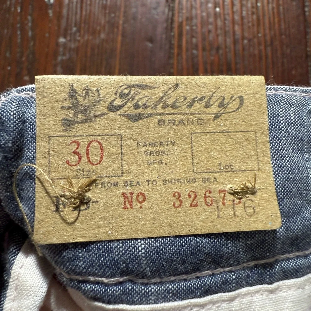 NWT Faherty Shorts Mens 30 Pink Summer Malibu Linen Blend 9